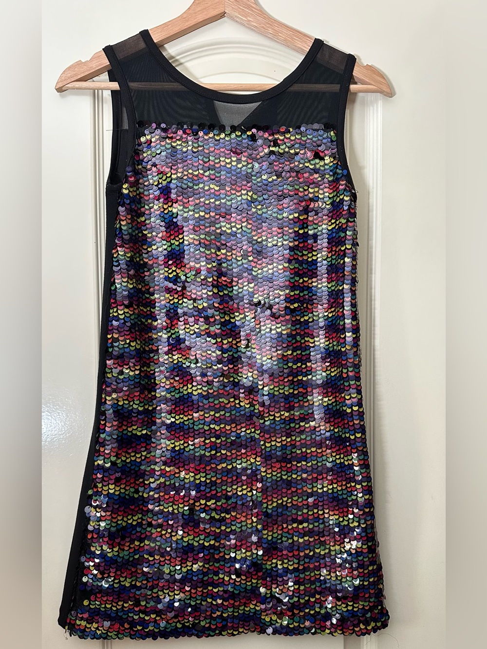 Nicole Miller Black Multi-Sequin Shift Dress